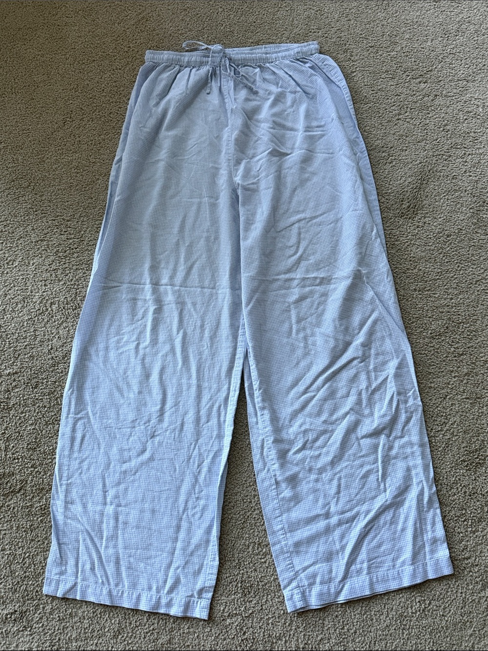 Victoria's Secret Light Blue Gingham Pajama Pants! - Picture 4 of 12